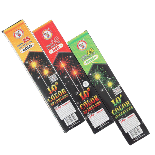 10" Color Sparklers /Box