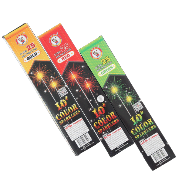 10" Color Sparklers /Box