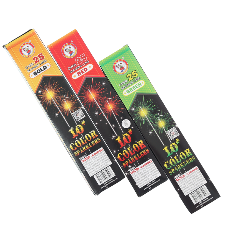 10" Color Sparklers /Box