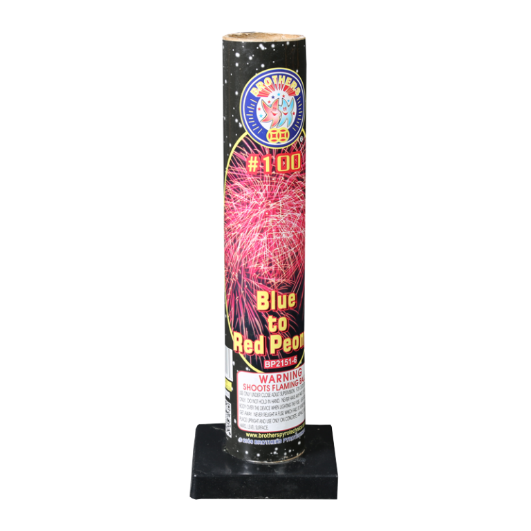 #100 Tube Blue to Red Peony