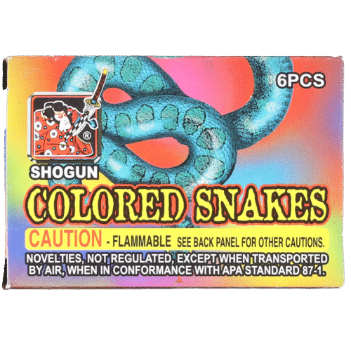 Shogun Colored Snakes 6pc