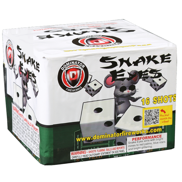 Three Blind Dice Snake Eyes