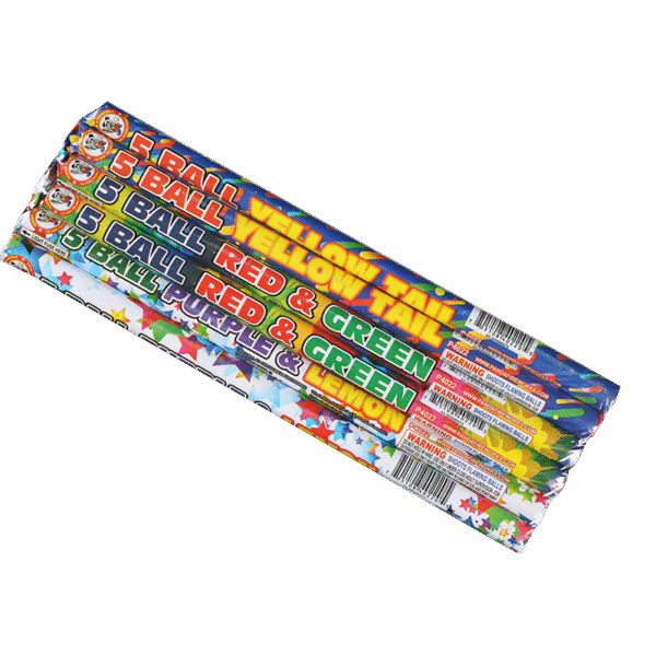5 Ball Roman Candle (assorted)