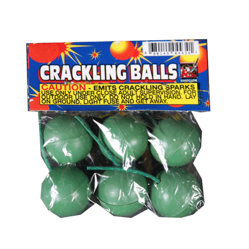 Crackling balls