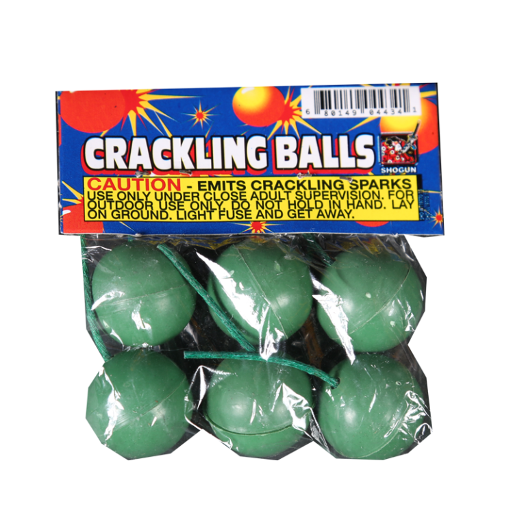 Crackling balls