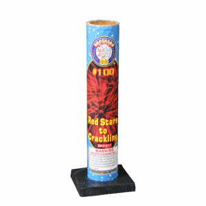 #100 Tube Red Stars to Crackling