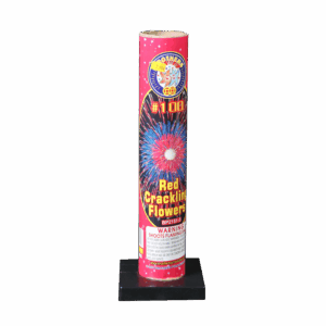 #100 Tube Red Cracklin Flowers