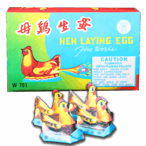 Hen Laying Egg
