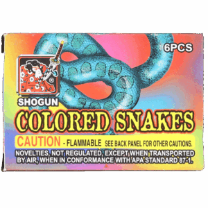 Shogun Colored Snakes 6pc