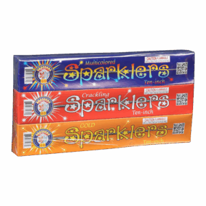Ten-Inch Sparklers Crackling