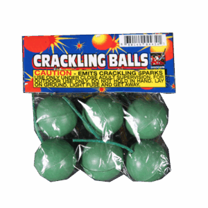 Crackling balls